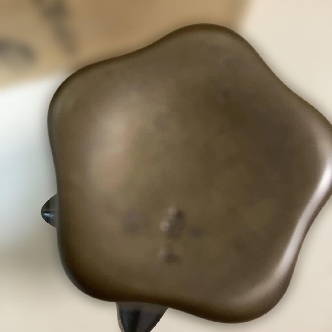 茶道具 色絵羽根蓋置 金谷五良三郎造 共箱