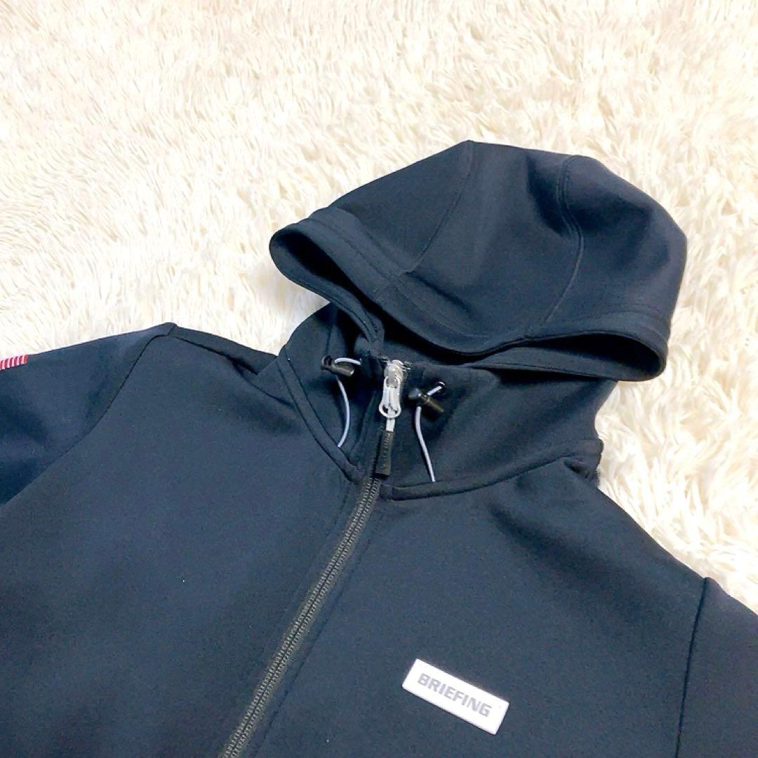 【超美品】BRIEFING GOLF　パックロゴパーカー　ブラック　星条旗刺繍M