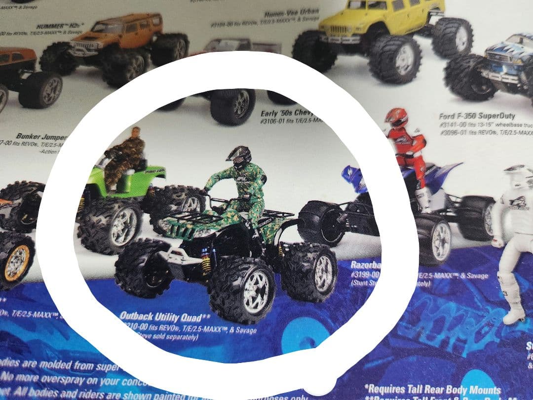 サベージボディ　Pro-line Outback Utility Quad