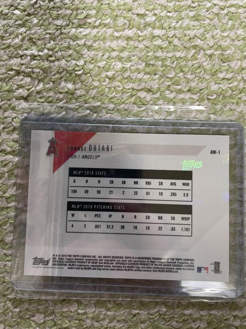 大谷翔平　MLB Topps Now Card AW-1