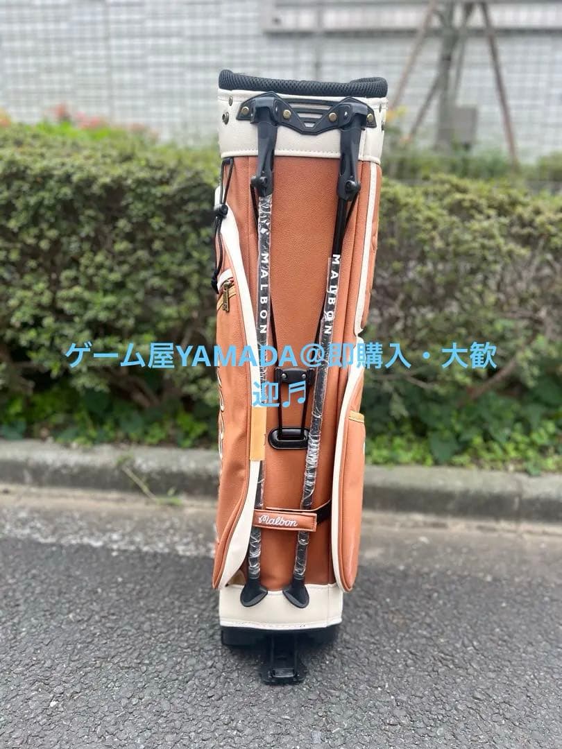 Malbon マルボン キャディバッグ ゴルフバッグ スタンド式 男女兼用 PU