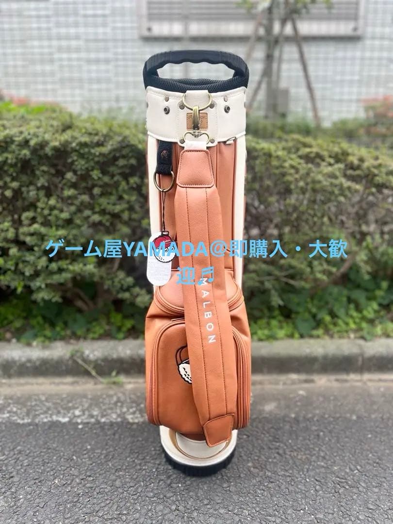 Malbon マルボン キャディバッグ ゴルフバッグ スタンド式 男女兼用 PU
