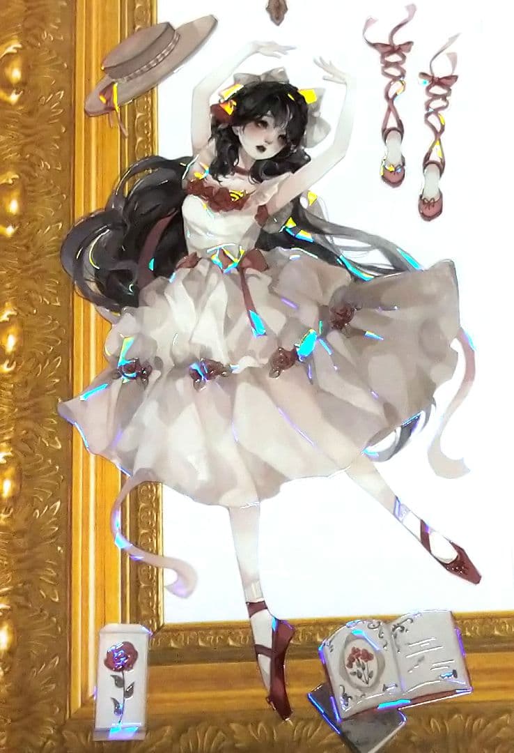 J711＃红玫瑰庄园(贝壳光)迷雾森林切り売り海外人物マステ女の子