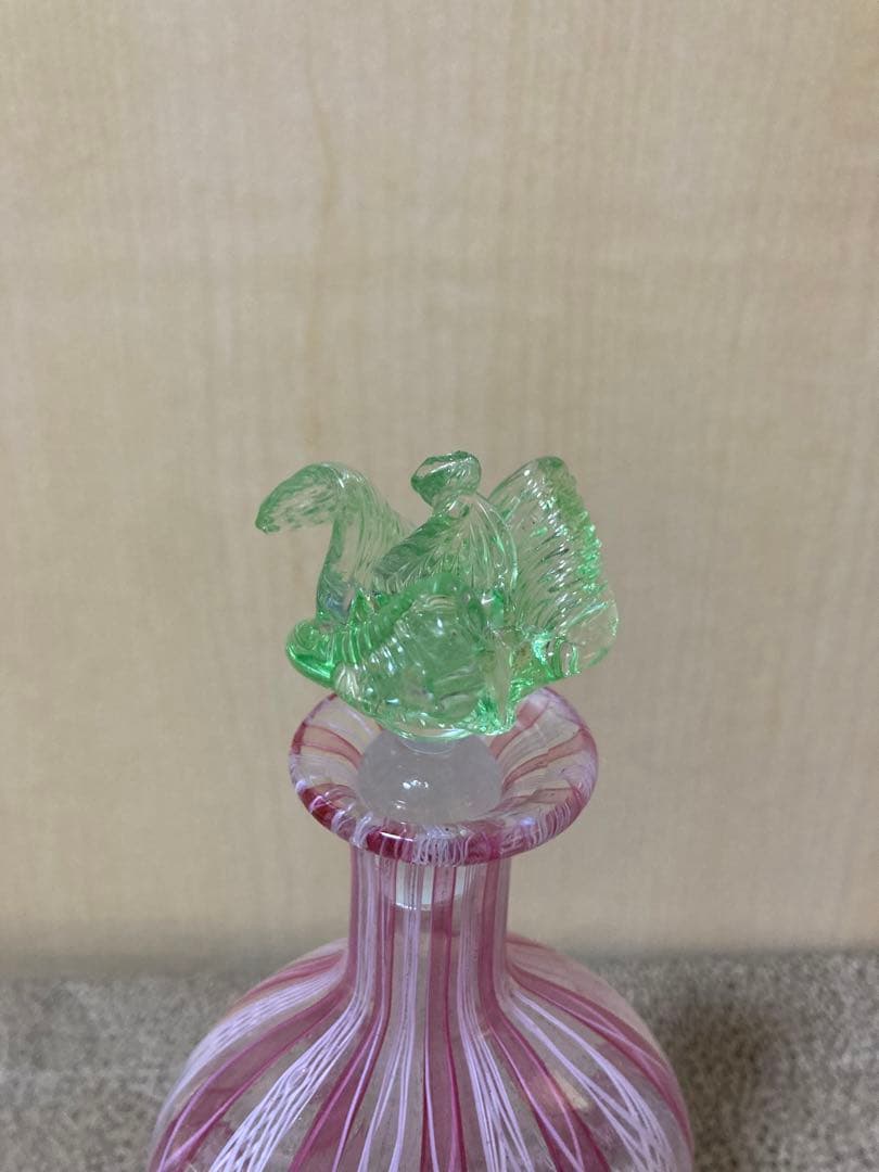 ベネチアングラス　レース瓶