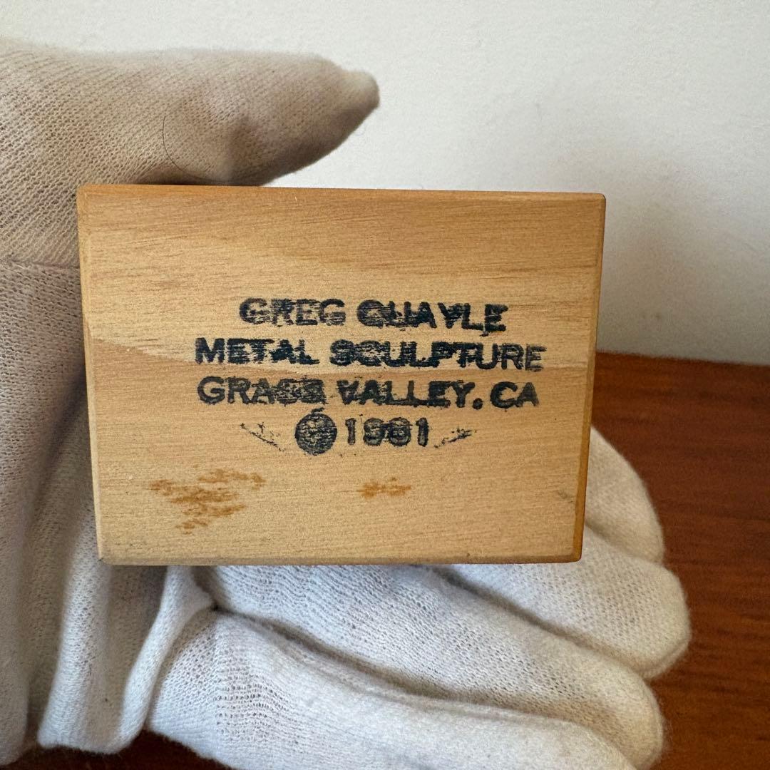 ヴィンテージ　アメリカ　作家物　置物　アイアン