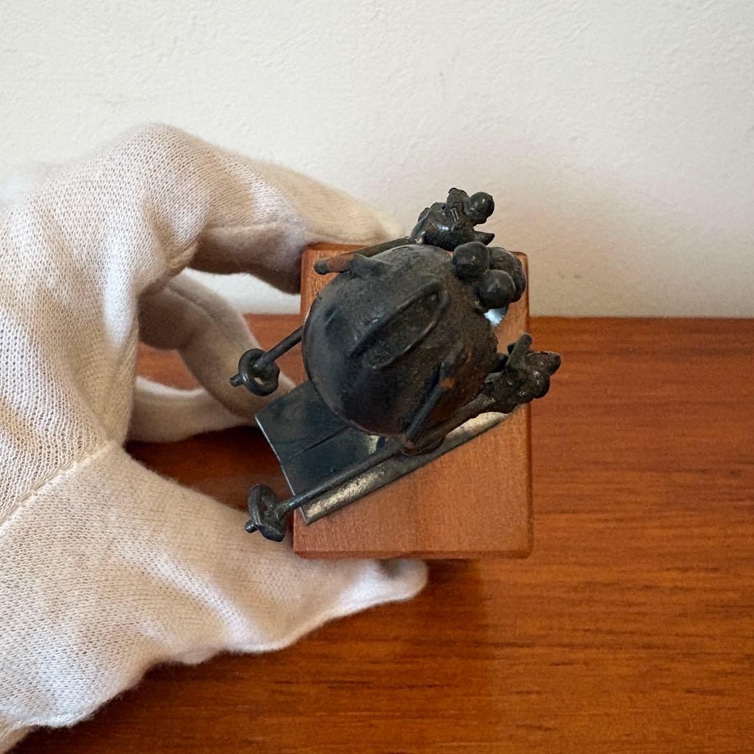 ヴィンテージ　アメリカ　作家物　置物　アイアン