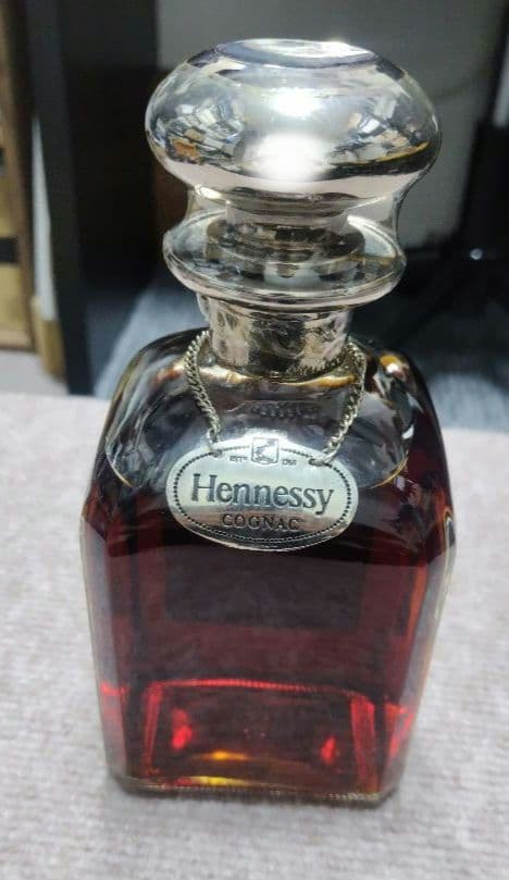Henessy〈SILVER TOP★LIBRARY DECANTER〉未開栓