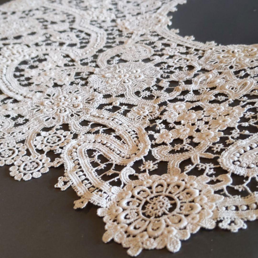 アンティークレース　襟