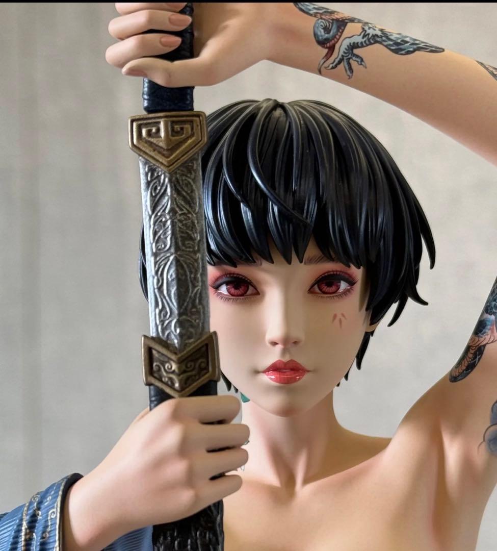 鬼刀シリーズ TES 風鈴小さな緑 海琴の煙 風鈴アスミ スタチュー フィギュア