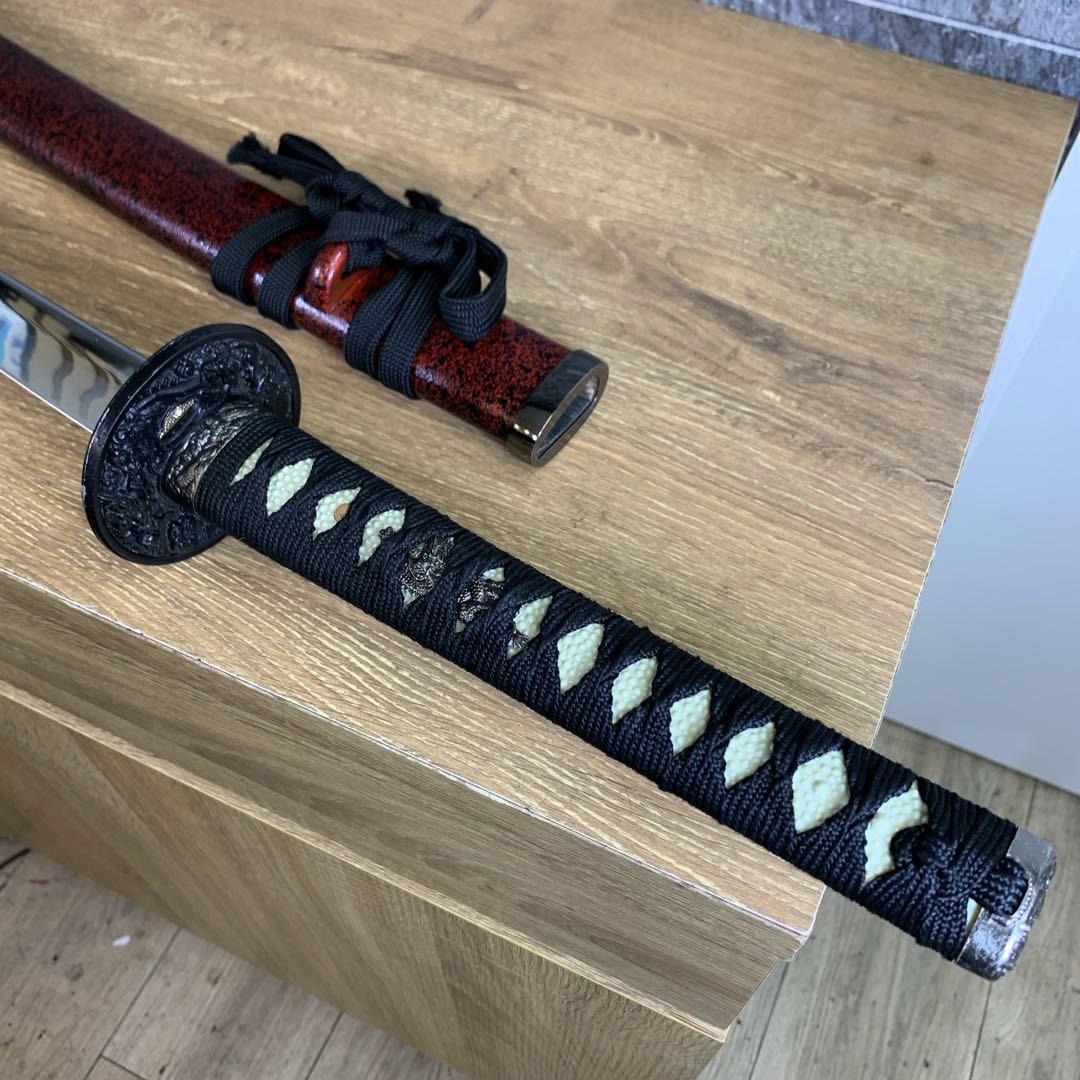 全長約105㎝　坂本龍馬愛刀　日本製　金属製　模造刀　日本刀　赤石目　大刀