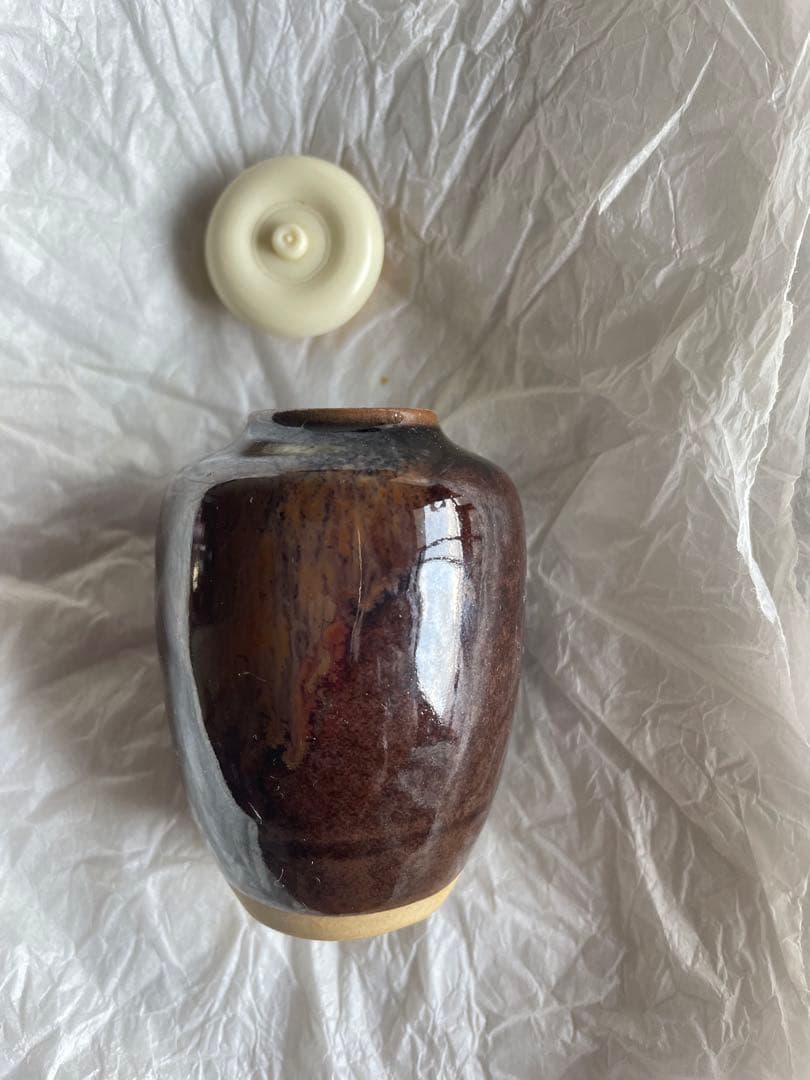 茶道具　肩衝茶入　喜山造