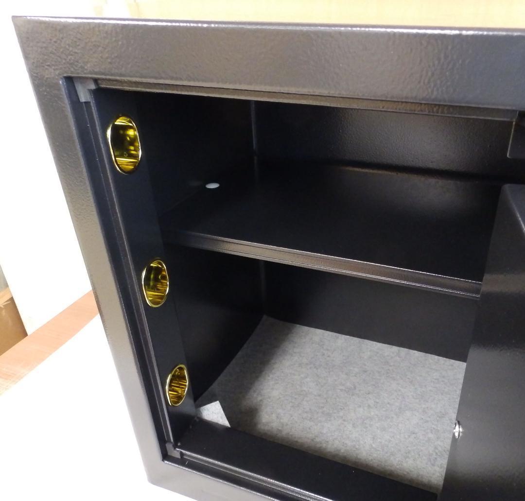 HAPFIY テンキーロック金庫 ブラック セーフティボックス シリンダー錠