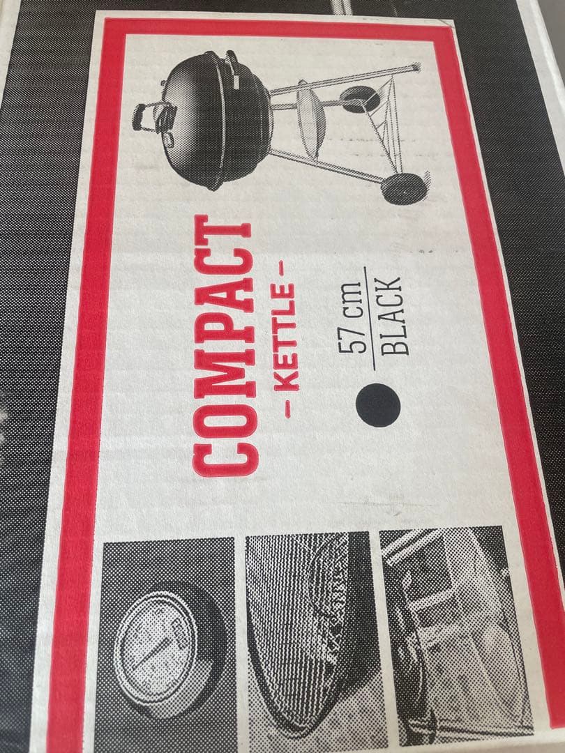 新品　Weber 57cm (22.5\") コンパクトケトル 温度計付き