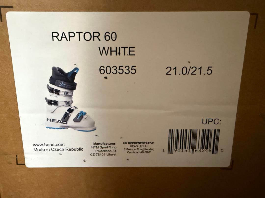 ヘッド　スキーブーツ　21.5㎝ HEAD RAPTOR60