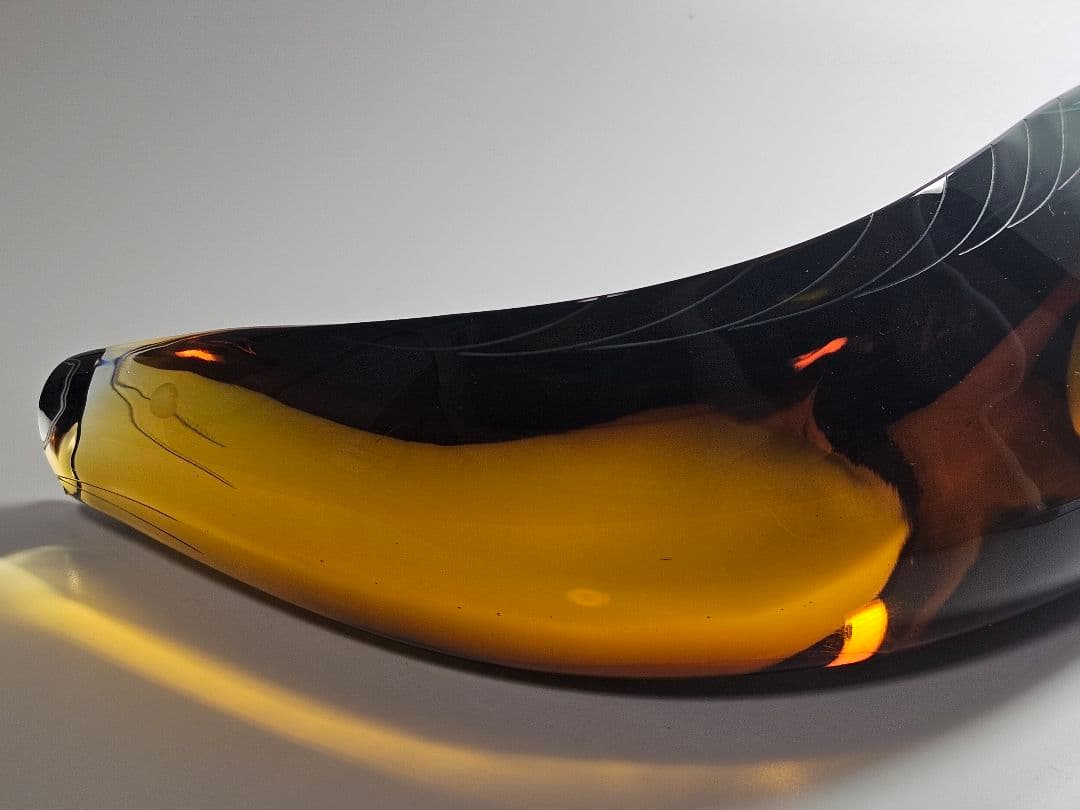 チェコスロバキア EXBOR 魚 インテリア★置物 ガラス製 全長33cm