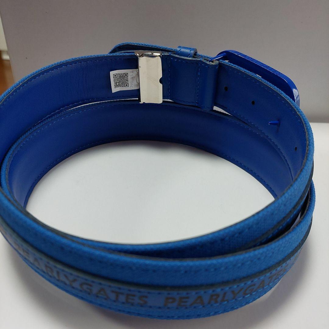 PEARLY GATES PGロゴ ゴルフベルト 青