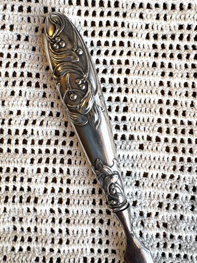 ♡ フランスアンティーク　レターオープナー　ヤドリギ　シルバー　アールヌーボー