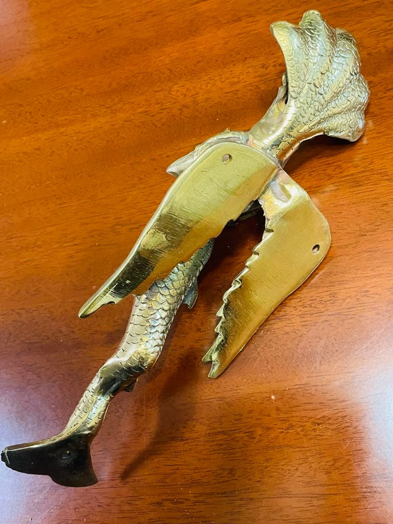 新品 送料無料 アジアン ドアハンドル ナーガ 蛇神 龍神 約27㎝⑨