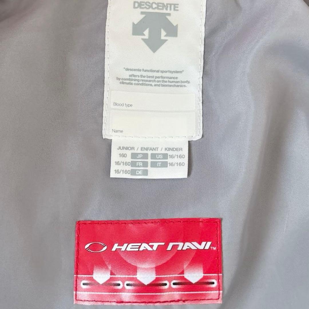 美品✨デサント　スノーウェア　スキーウェア　ヒートナビ　キッズ　男女兼用　160