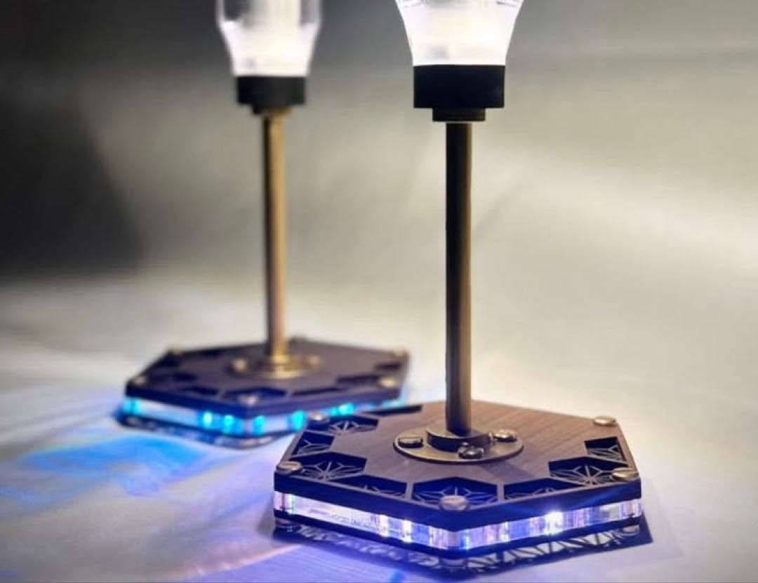 アサガラワークス　LEDランタンスタンド　ウォールナット