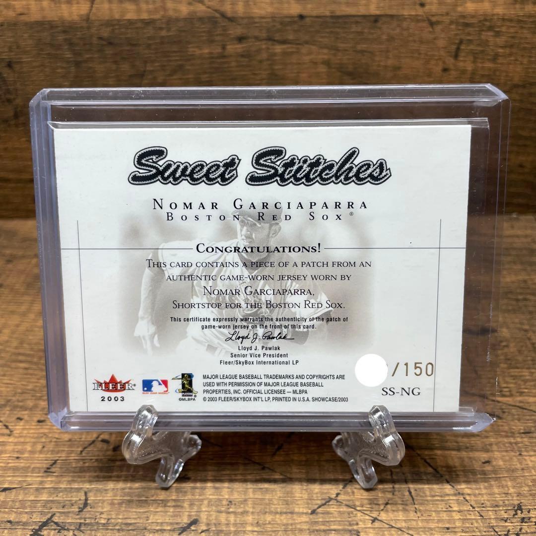 激レア ノマーガルシアパーラ ロゴマンタグ カード ボストンレッドソックス