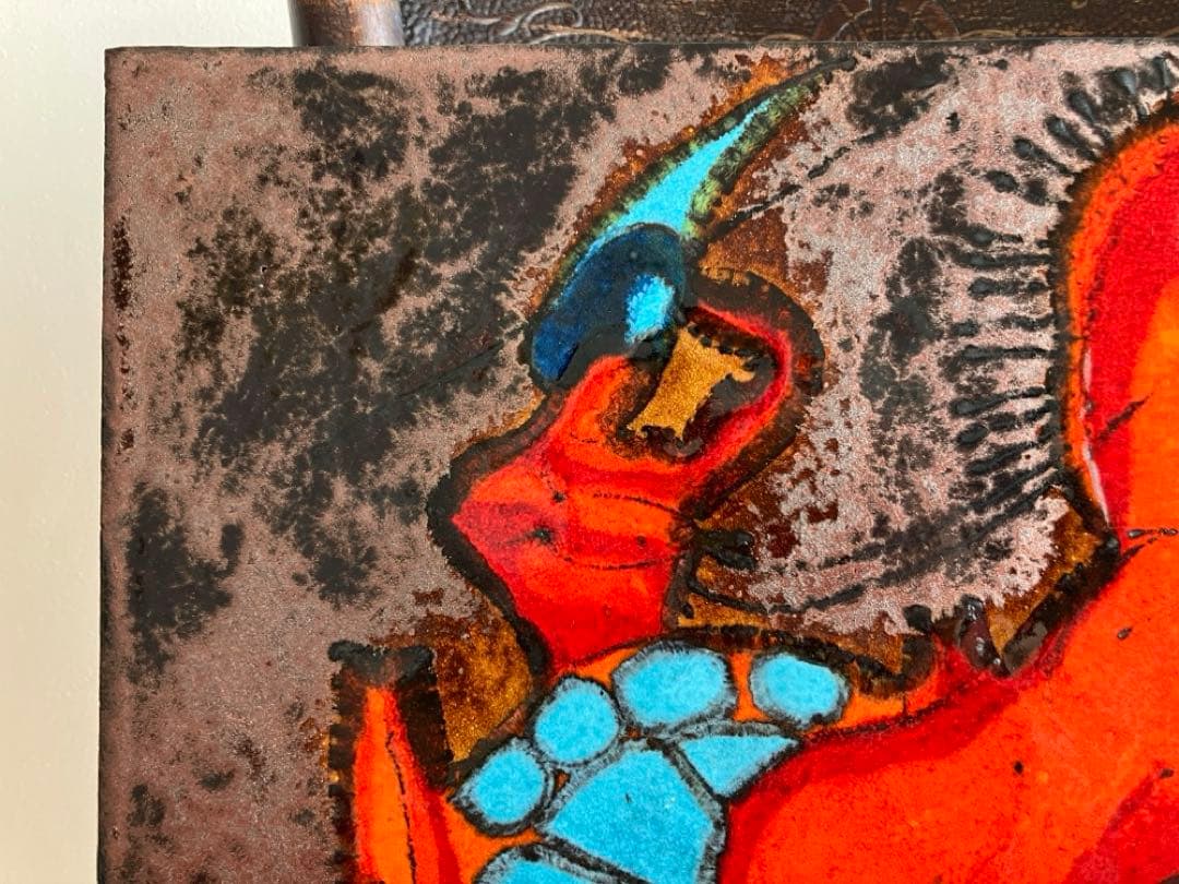 工芸品 Vintage Ruscha Fat Lava Wall Plate