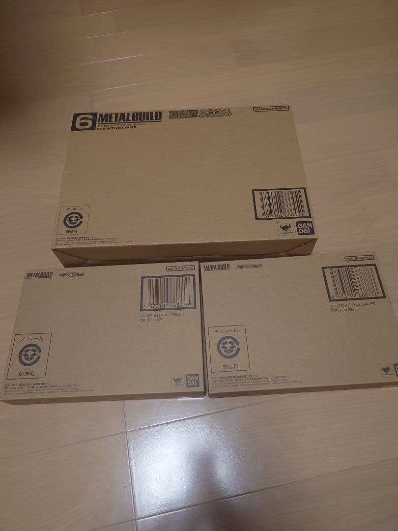 L BUILD ダブルオークアンタフルセイバー + オプションセット×2