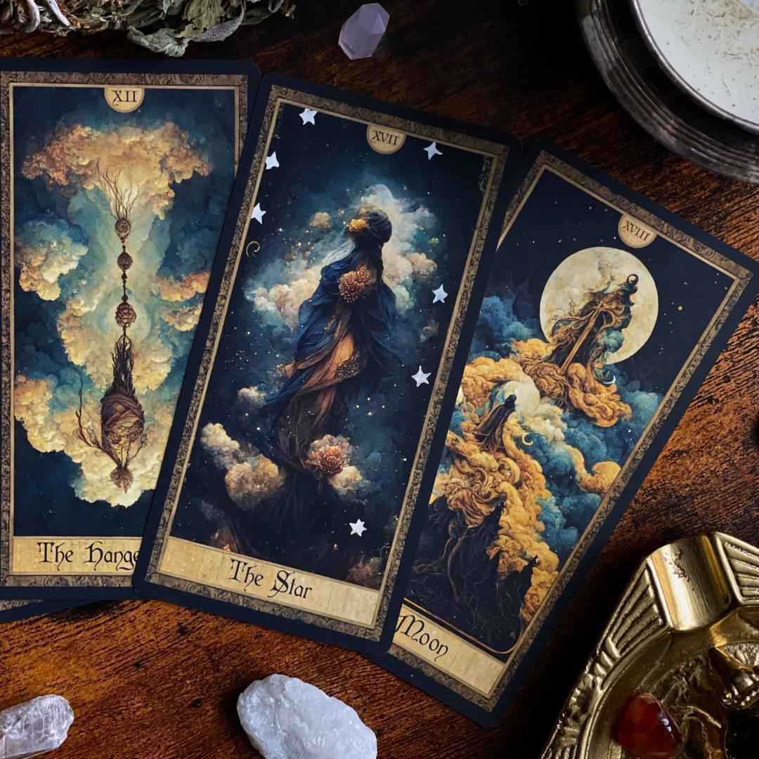 【正規品タロットカード】超美麗✨希少海外インディーズ✨幻想的なダークアートデッキ