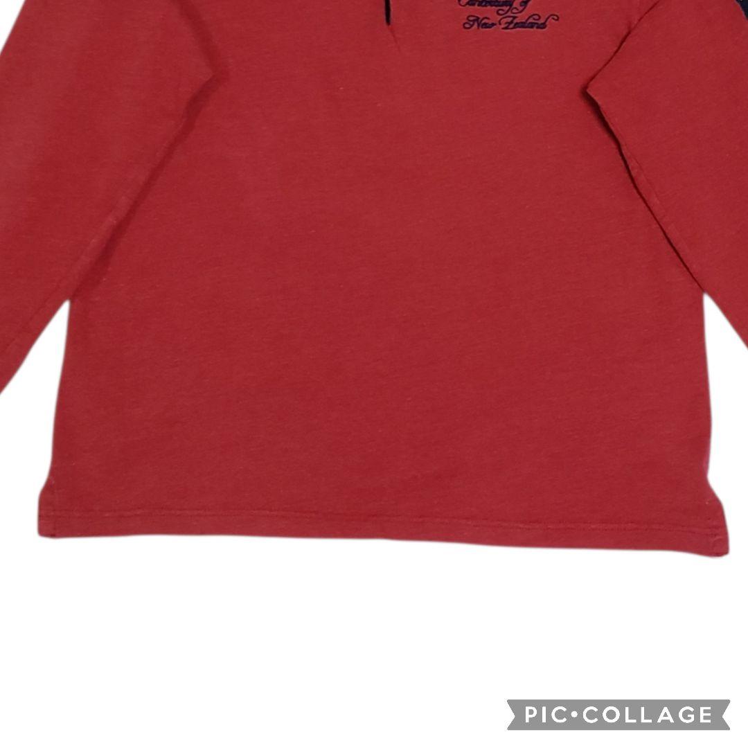 Canterbury　ラガーシャツ　パッチ&刺繍　オリジナルボタン　Lサイズ長袖