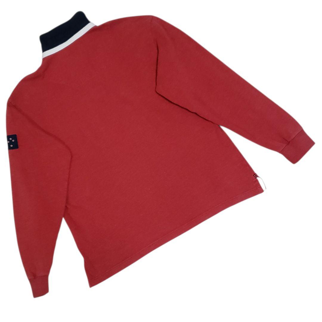 Canterbury　ラガーシャツ　パッチ&刺繍　オリジナルボタン　Lサイズ長袖