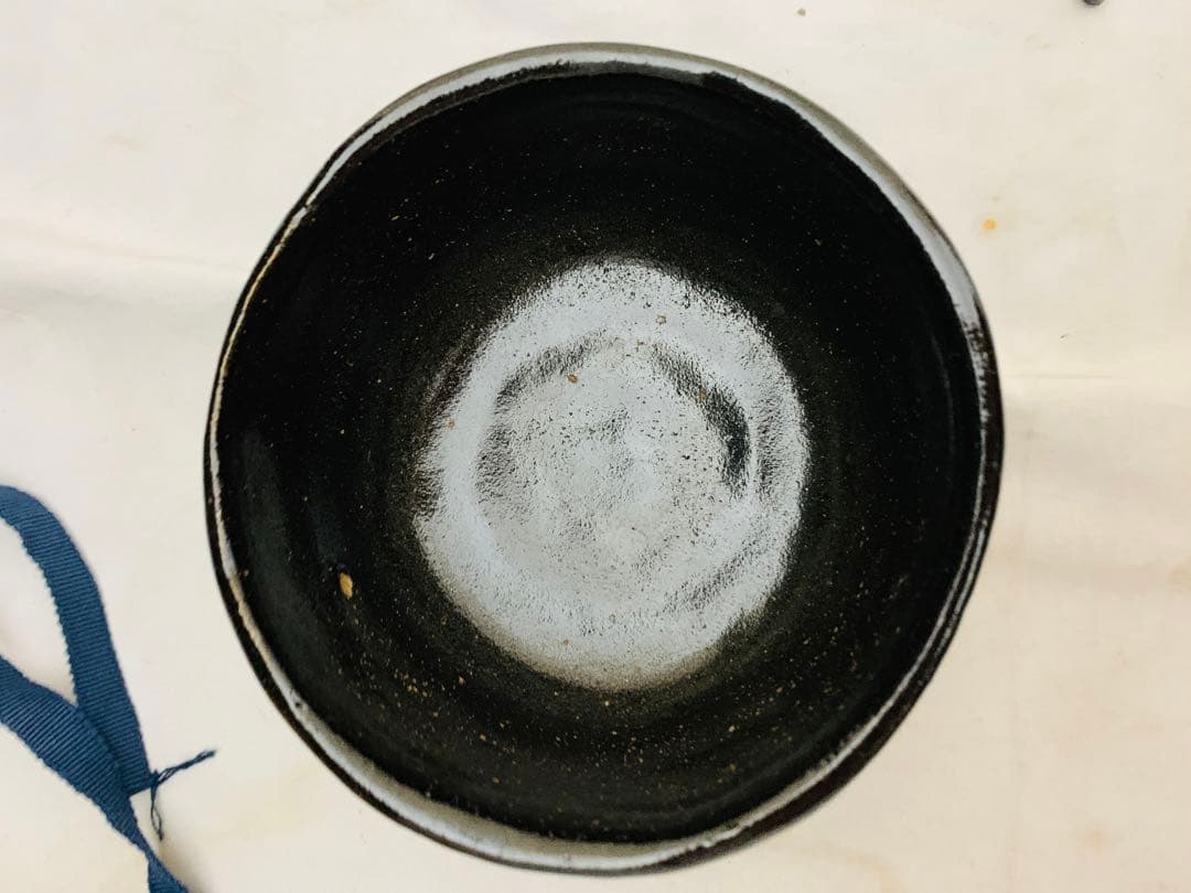 三代 佐々木昭楽　黒茶碗 黒楽茶碗 共箱 栞 茶碗