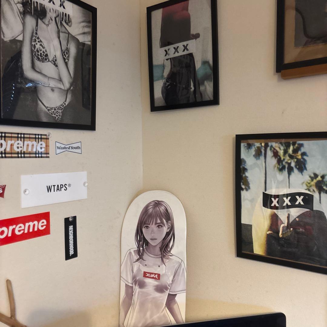 【希少】X-girl × 電影少女 桂正和 スケートボード デッキ