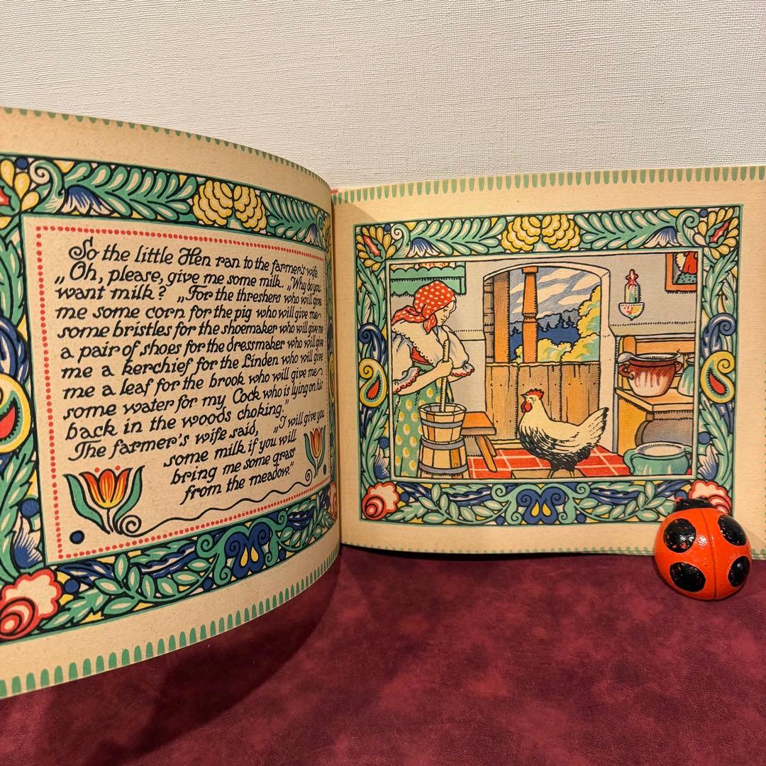 116⑨1925年アンティーク絵本　洋書古書　ジャンクジャーナル　イラスト　挿絵