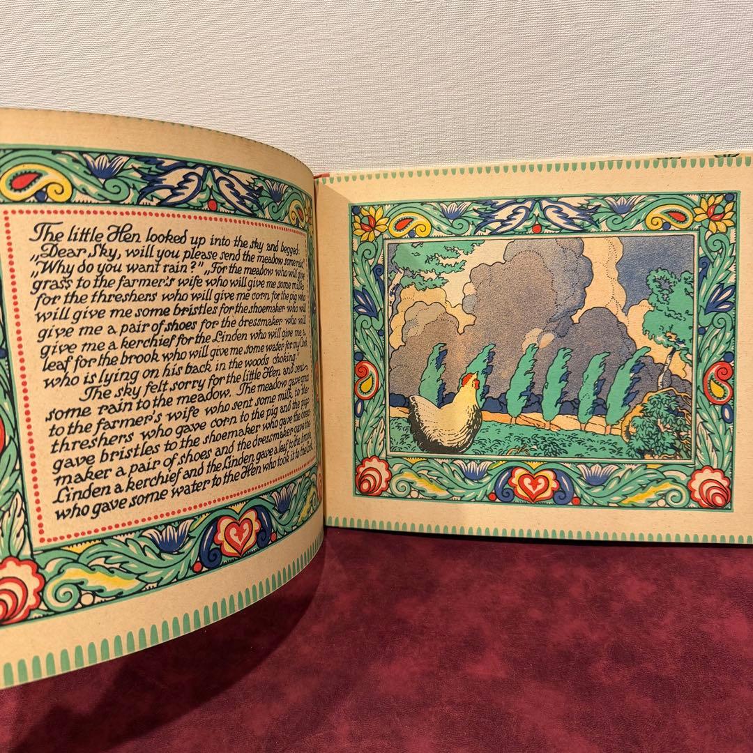 116⑨1925年アンティーク絵本　洋書古書　ジャンクジャーナル　イラスト　挿絵