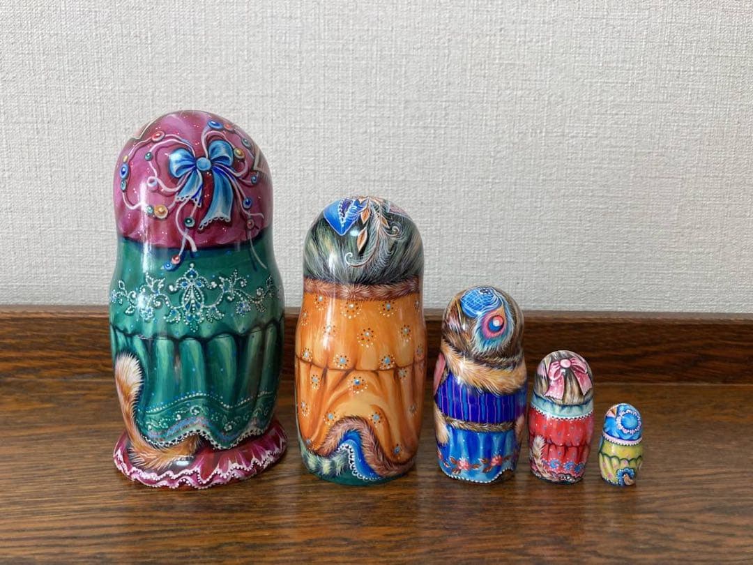 30%OFFひな祭りセール♪ロシア雑貨ネコマトリョーシカ『干支』ドラゴン龍縁起物