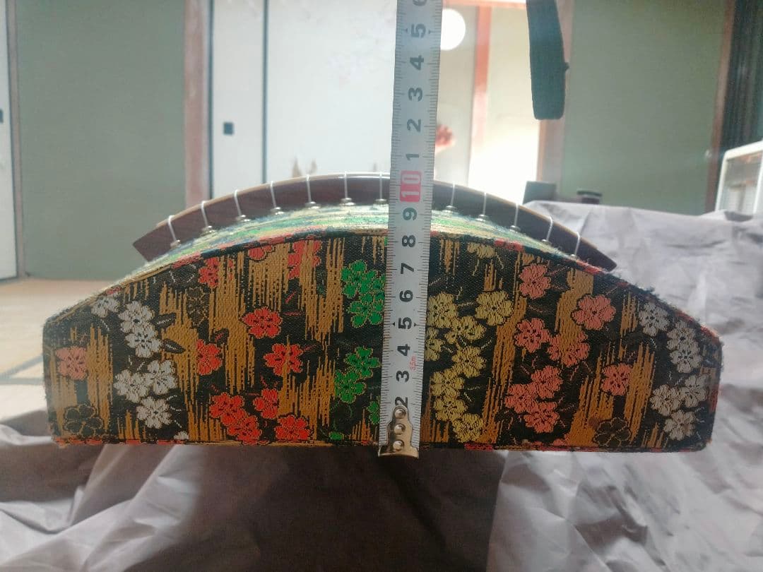 箏 琴 13弦 弦楽器 伝統楽器 お琴 レトロ 詳細不明 琴台 琴枕 琴爪