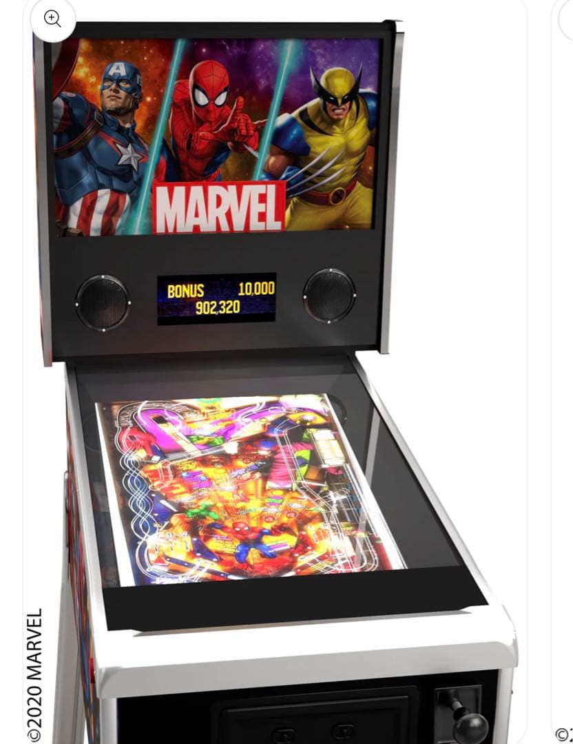 【期間限定出品】　arcade1up Marvel Pinball
