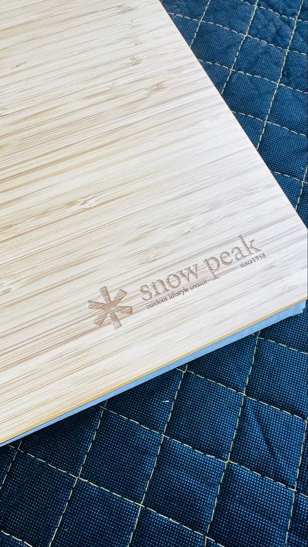 スノーピーク　マルチファンクションテーブル　ショート竹　ライト　中古