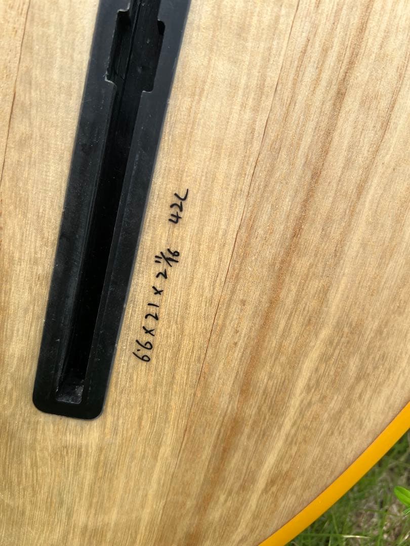 nanazero 6.6ミッドレングス　ナチュラルウッド/イエロー