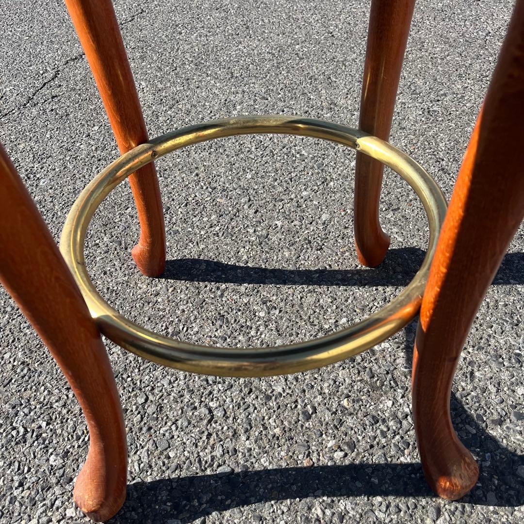 Casa Padrino ラグジュアリー　バロックレザー　バススツール　ブラウン