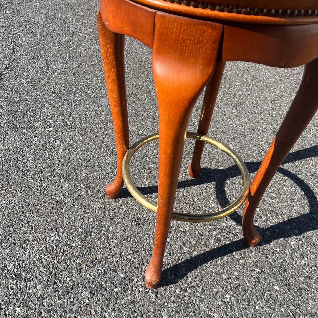 Casa Padrino ラグジュアリー　バロックレザー　バススツール　ブラウン