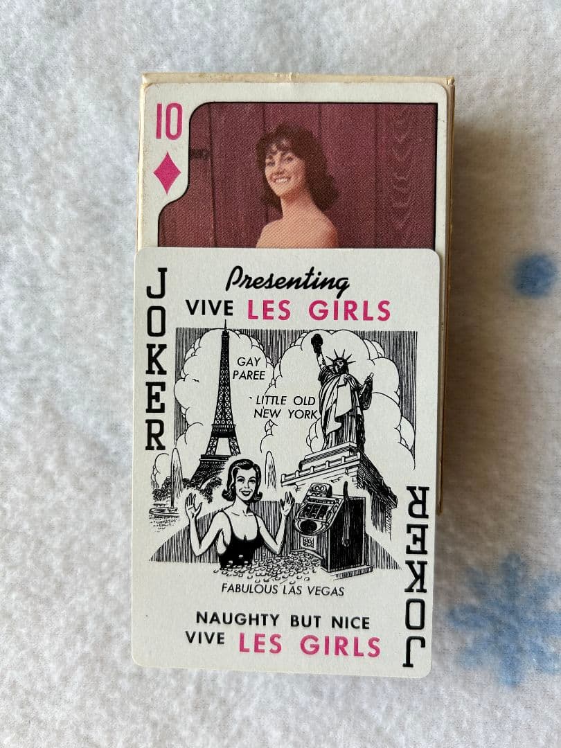 80年代未使用品Vive Les Girls Playing Cardsトランプ