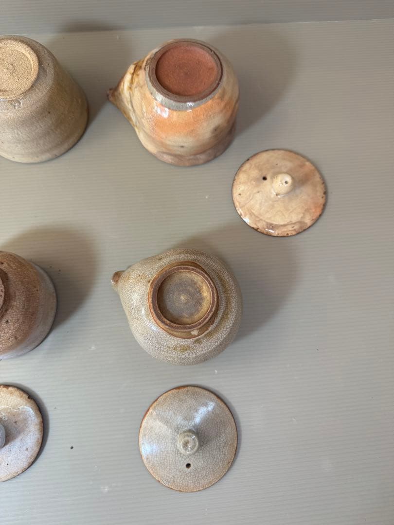 2790 萩焼　宝瓶　4客