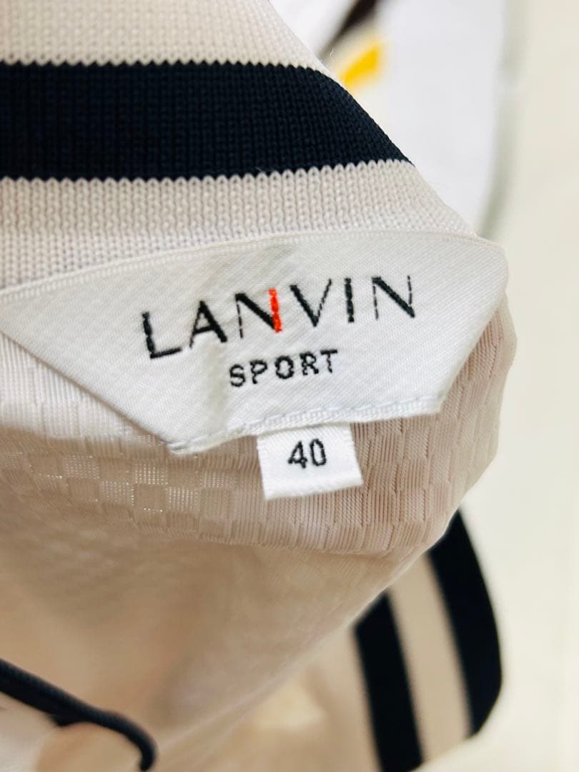 LANVIN SPORT ホワイトポロシャツ 40