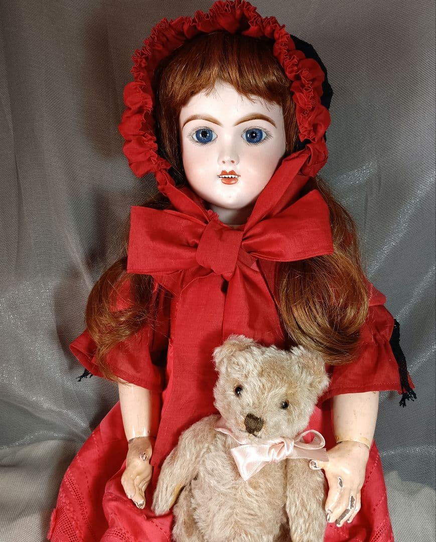 ⭐E12 アンティークドール　エデンべべ　大きな美しい瞳　⭐ジュモーボディ