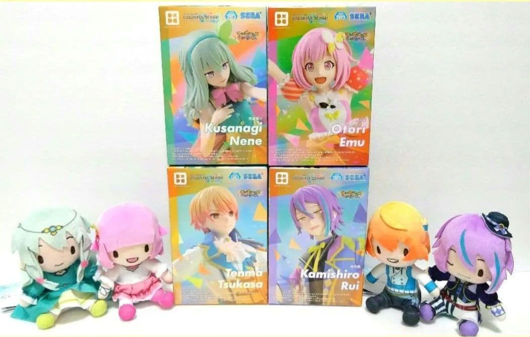 【ワンダショ】フィギュア／劇場版ふわぷち　ミニぬいぐるみ　各４種セット