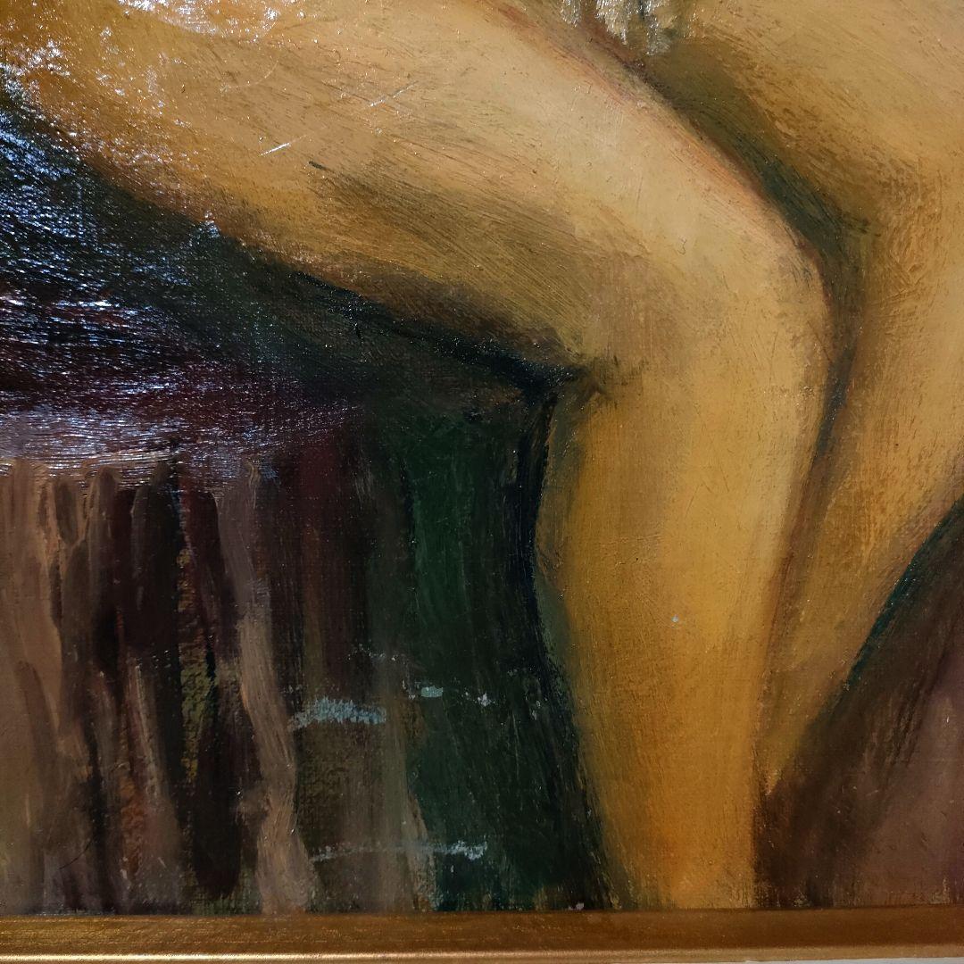 油彩「裸婦」（井上長三郎作）