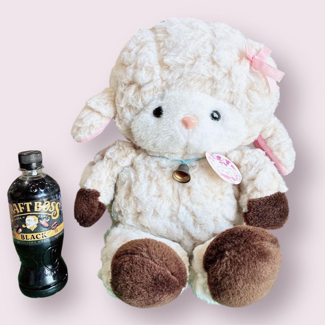 レトロ　ひつじ　ビッグぬいぐるみ