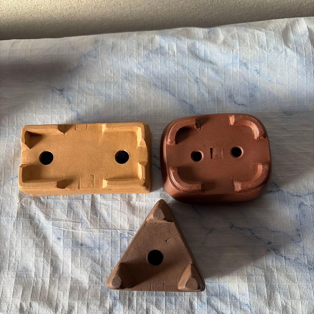 中国宜興　宜興　植木鉢　朱泥　朱砂　中国　アンティーク　盆栽　盆景