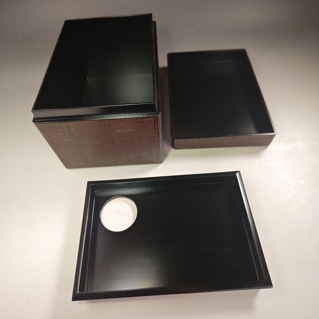 ウ235 茶箱『東山　川瀬表完作』『布摺　利休茶箱　共箱』野点　棗　香合　セット